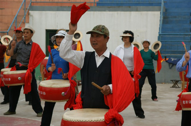 山東沂南縣 “陽都威風(fēng)鑼鼓”隊(duì)